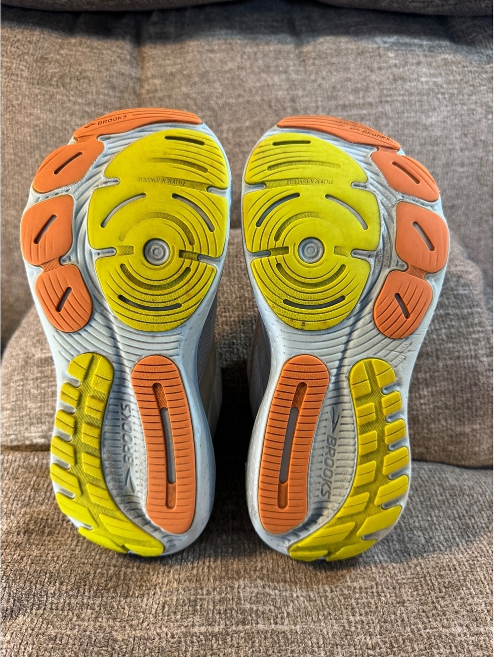 Brooks Glycerin 21 Womens sneakers Coconut/Aqua/Autumn Sunset 1204081B195 Size 8 - Picture 7 of 12